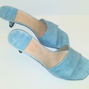 Stuart Weitzman Baby Blue  Kitten Heels